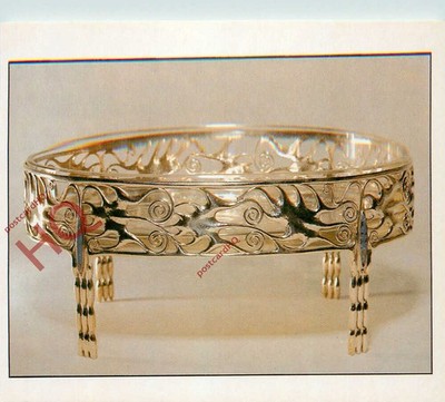 AK; Wiener Werkstatte, Silberstütze für eine Glasschale [Jugendstil]