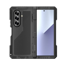 Black Shockproof Metal Frame Full Body Protect Case for Samsung Galaxy Z Fold 7