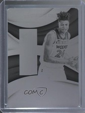 2017 Immaculate Rookie Auto Printing Plate Black 1/1 Justin Patton Logoman 0h7