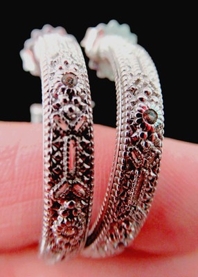 Judith Ripka Sterling Silber & 18K Gold Post Saphir Creolen Ohrringe