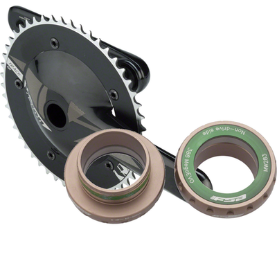 Premium Bicycle Crankset & Bottom Bracket Bundle Vision Track 49T