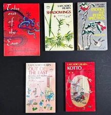 Lafcadio Hearn / 5 vintage softcovers on Japanese and oriental themes Kotto