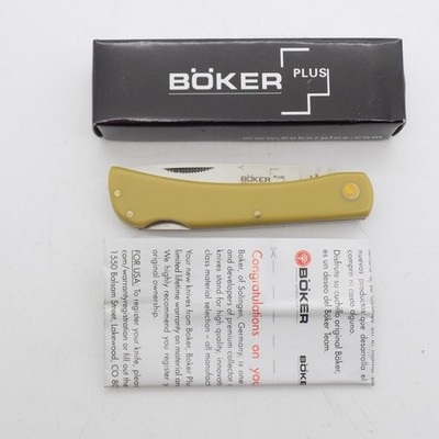 Boker Plus High Carbon Stainless Steel Folding Knife Olive Green Slip Joint