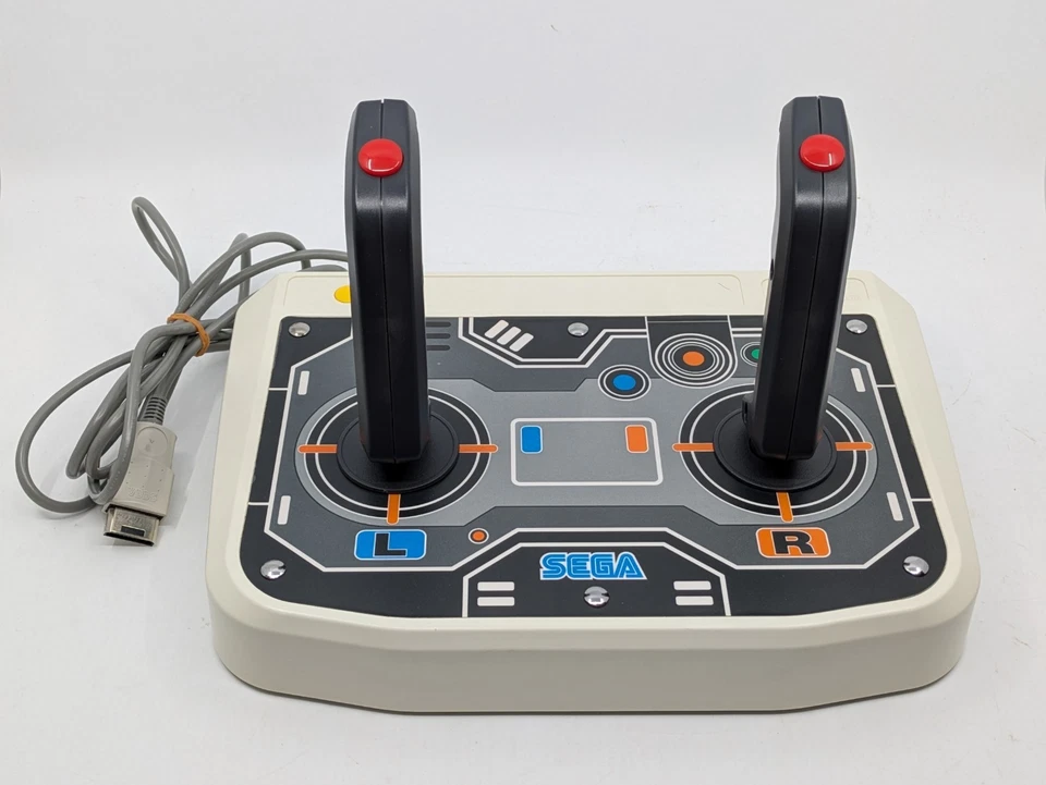 Sega Saturn Twin Stick Arcade Controller HSS-0154 Boxed Tested Working Japan - Image 2 of 4