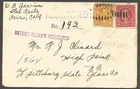 USA - United States 1924 Registered Cover Perris CA to  High Point NC