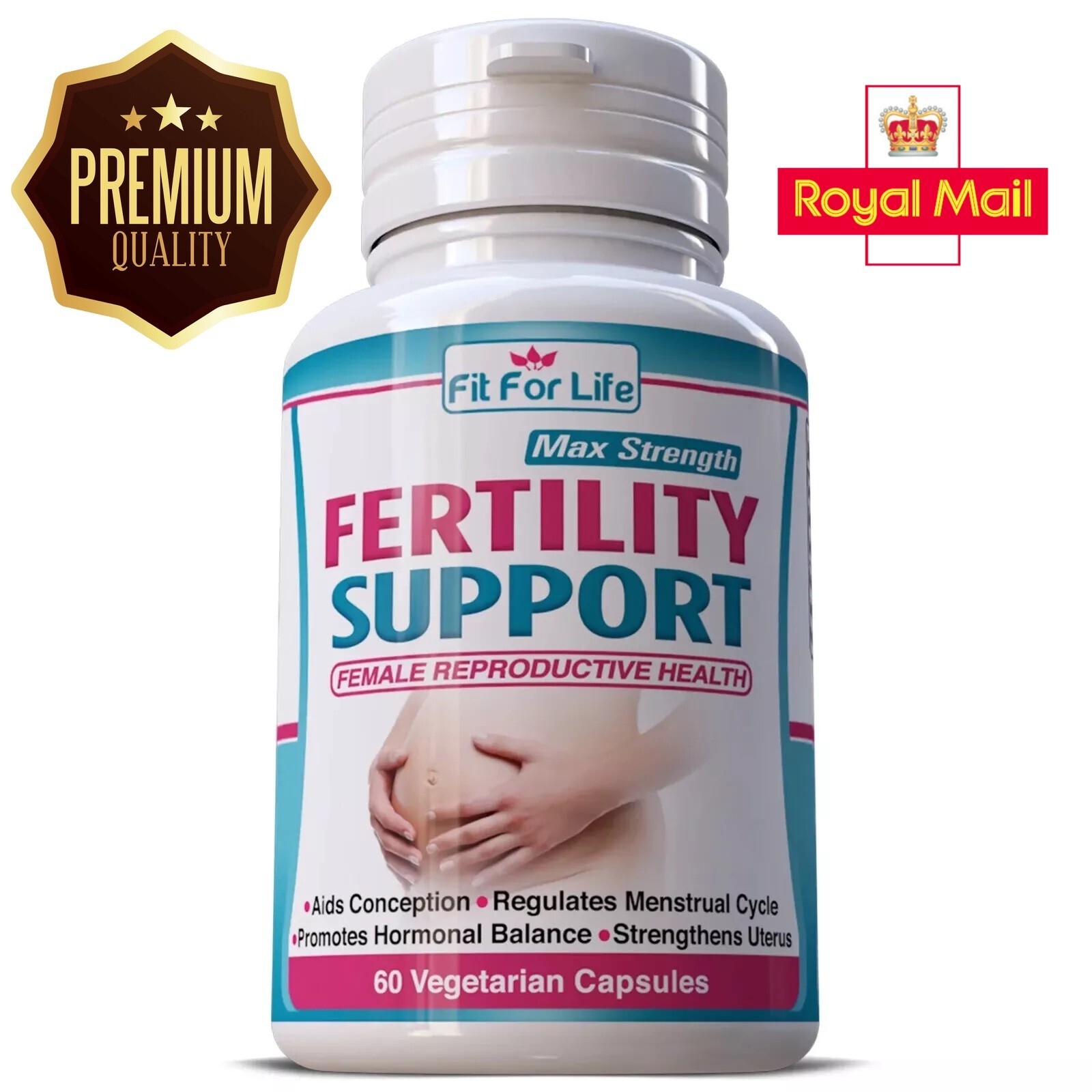 NATURAL AID INCREASE FEMALE FERTILITY SUPPORT OVULATION CONCEPTION HERB CAPSULES