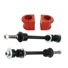 4PCS Front Sway Bar Link+Sway Bar Bushing For 2002-2012 Dodge Ram 1500