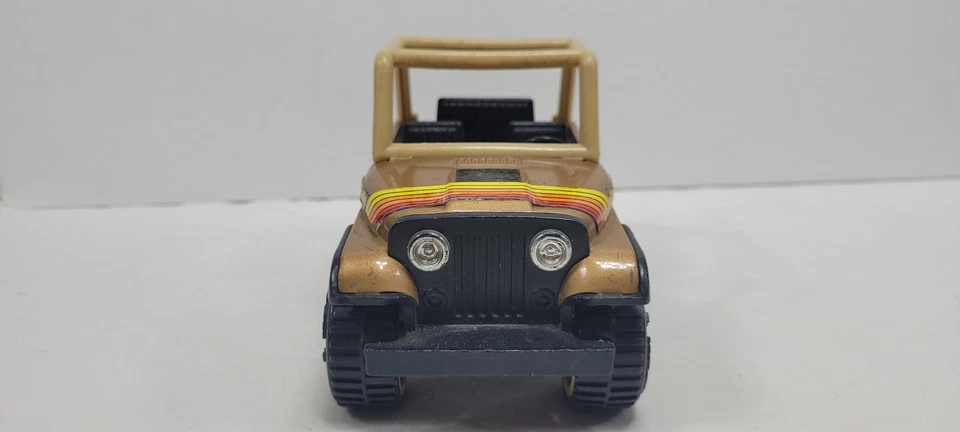 Jeep Buddy L marrón dorado tostado 4x4 acero prensado raro de colección Foto 3 de 4