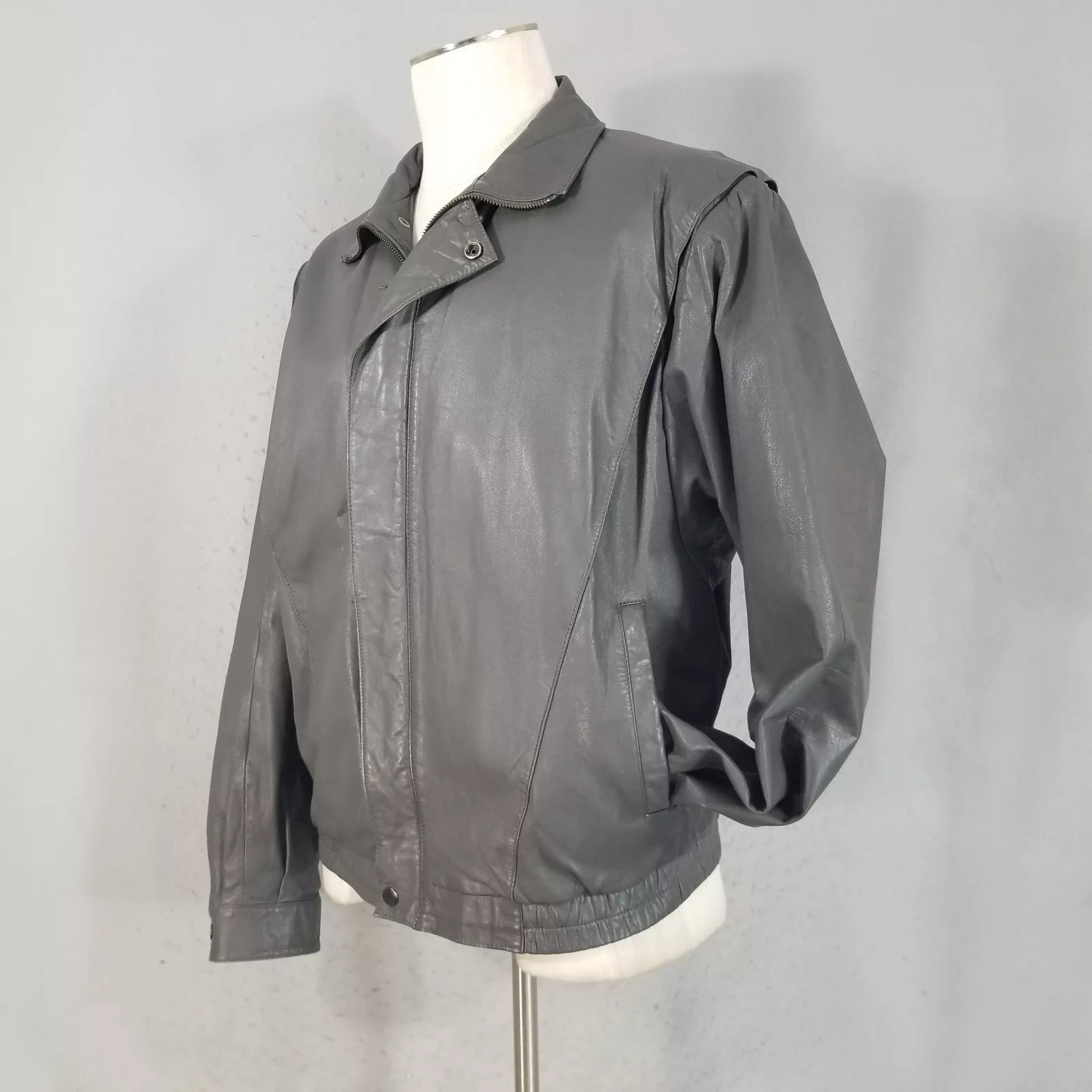 rage biker bomber cafe moto disco vintage 80's jacket