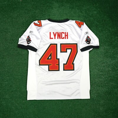 John Lynch Reebok Tampa Bay Buccaneers Authentic On-Field EQT White Jersey 