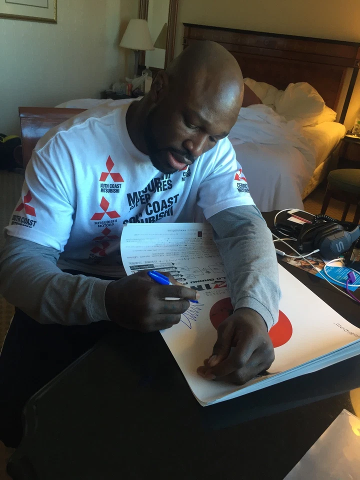 King Mo Lawal Signed Rizin FF 1 2 B3 12/29 12/31 2015 PSA/DNA Grand Prix Poster - Image 3 of 4