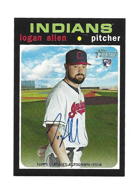 2020 Topps Heritage - Real One Autographs Logan Allen #ROA-LA (AU