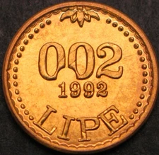 SLOVENIA (Lipa Holding) 0.02 Lipe 1992 - Brass - UNC ¤