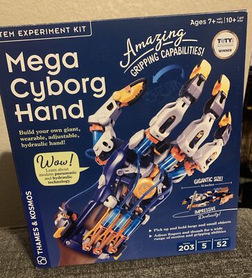 Mega Cyborg Hand STEM Experiment Kit | Build Your Own GIANT Hydraulic Amazing...