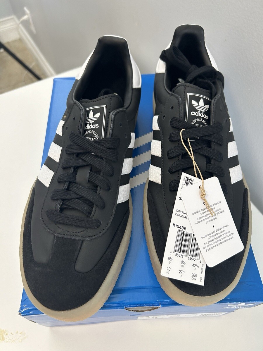 ADIDAS SAMBAE - SIZE 10 - CORE BLACK WOMENS LIFESTYLE SHOES