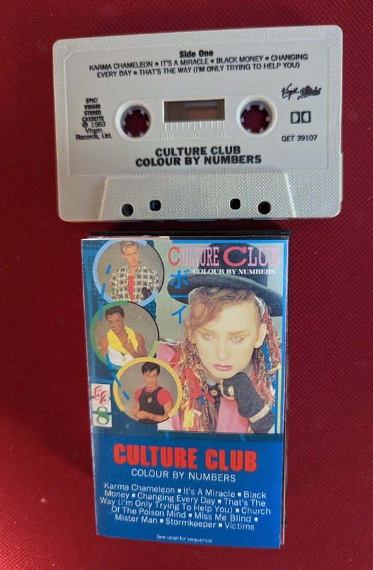Culture Club Colour by Numbers Cassette Tape Karma Chameleon Church Poison Mind
