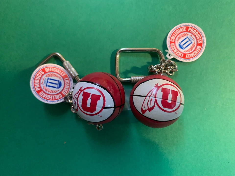 NCAA College Basketball Key Chain -Pair of Utah Utes - Image 2 of 2