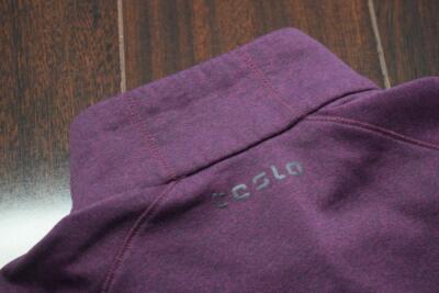 Tesla Fleece Zip Neck Purple Running Jacket Womens Size Small