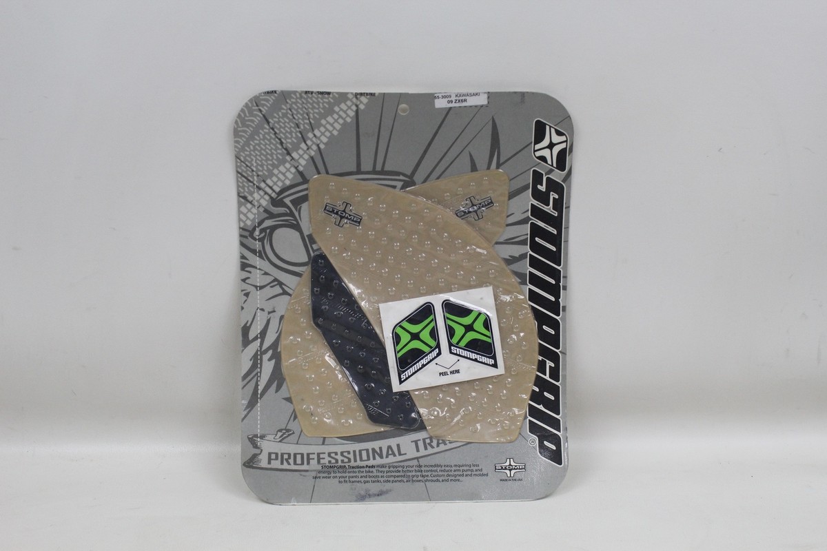たなき Kawasaki ZX6R ZX6 R 09-12 Clear Traction Gas Tank Pads Grips 55