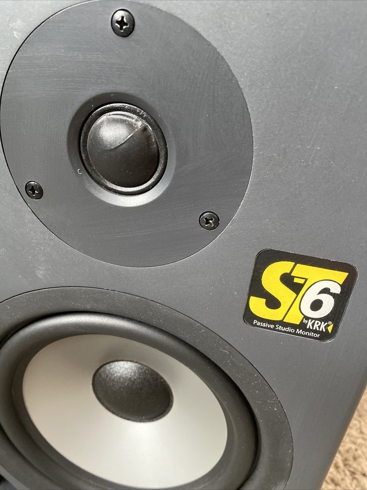 Single (1) KRK ST6 Passive Studio Reference Monitor Audiophile Speaker
