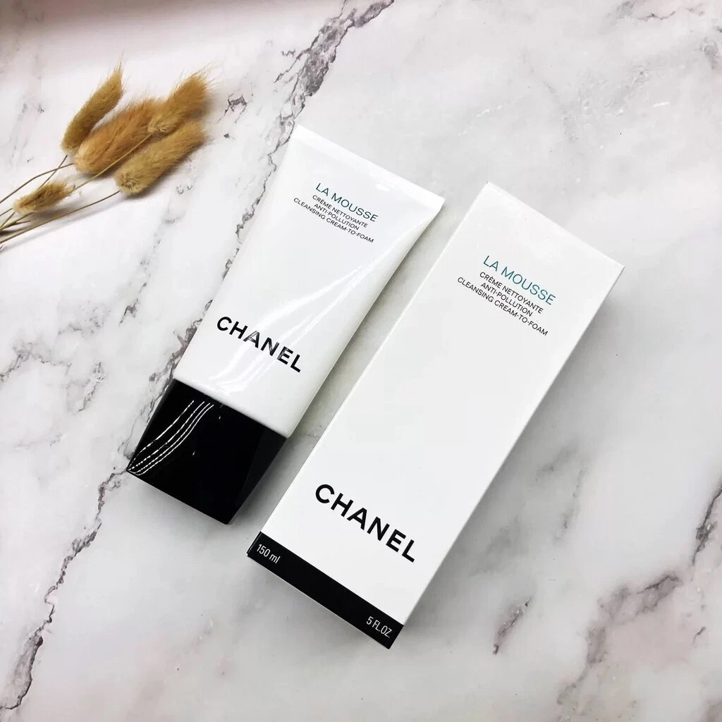 chanel la mousse anti pollution cleansing cream to foam