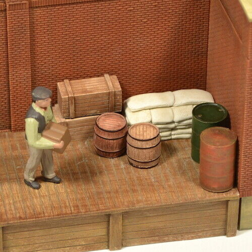 Produits MP Barrel drum Flour bag crate 1/48 Scale, diorama baril sac # O016 - Picture 1 of 2