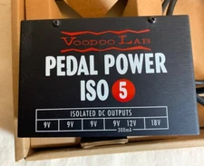 Voodoo Lab Pedal Power ISO 5 Power Supply 120 volts shipped by USPS