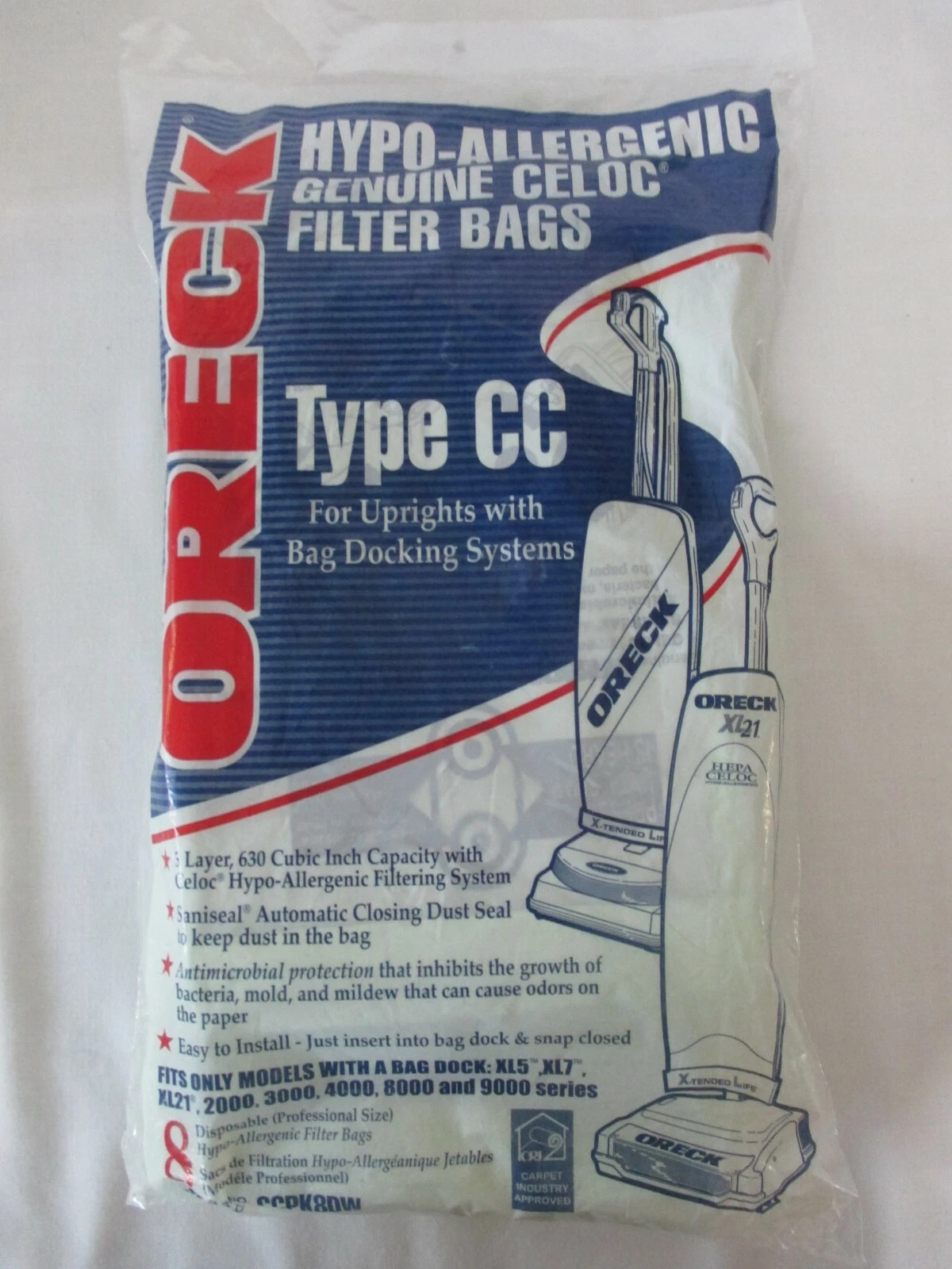Oreck CCPK8DW Vacuum Bags - Thumbnail 2