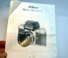 Nikon Nikkor 50mm f2 Lens Brochure Guide specifications