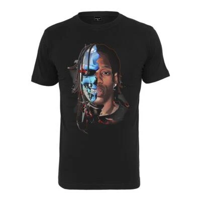 Mister Tee Half Face T-Shirt Afro-Cyborg Dreadlocks New Black Robot Machine - Image 1 of 2