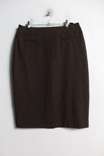 Vintage Marks and Spencer Below Skirt Brown - Size 10 I49 