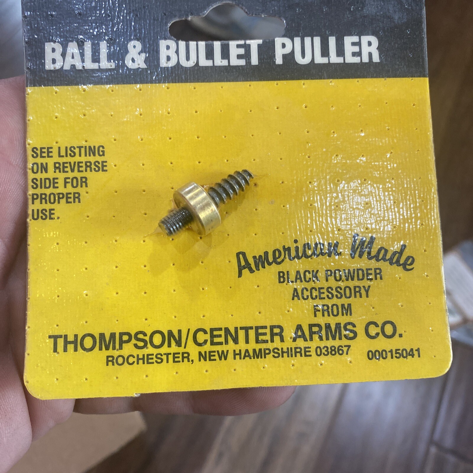 NOS Vintage THOMPSON CENTER TC No 9014 BALL & BULLET PULLER 10-32 Thd 50 CAL USA
