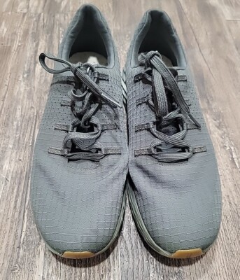 NoBull Ripstop Runner Mens 9.5 Dark Grey Gum Bottom Running Shoes