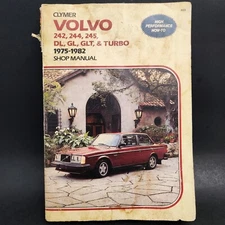 Clymer A223 Volvo 242 244 245 DL GL GLT Turbo 1975-1982 Shop Repair Manual