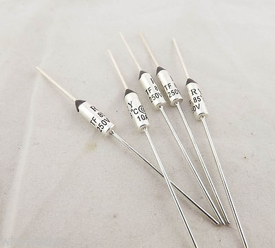 10pcs 10A AC 250V Fuses Thermal Fuse 85°C 85 Degree TF Cutoff Cut-off