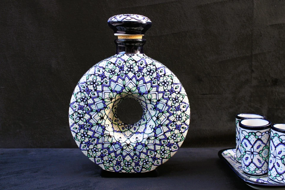 JUEGO DE JARRA DE WHISKY HECHA A MANO, elegante regalo para Navidad Foto 3 de 4