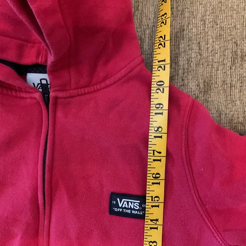 Vans Hoodie Kids Youth Unisex Red Pull Over Size Small - Picture 3 of 14