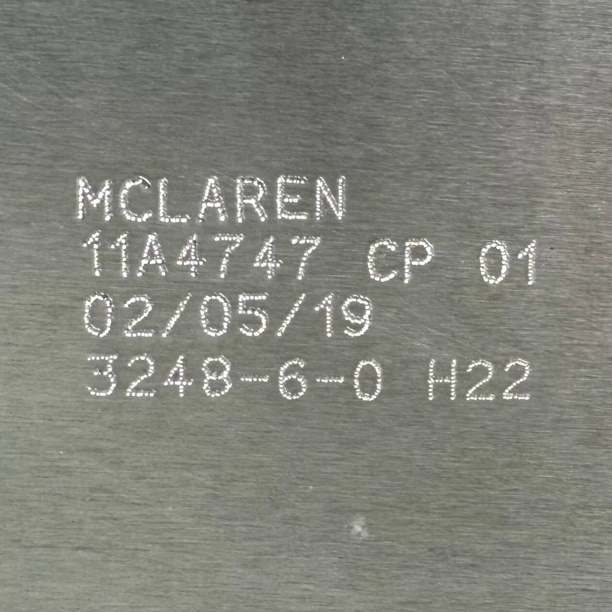 2012 2013 2014 MCLAREN MP4-12C UNDERTRAY SKID PLATE SPLASH SHIELD GAURD OEM NEW