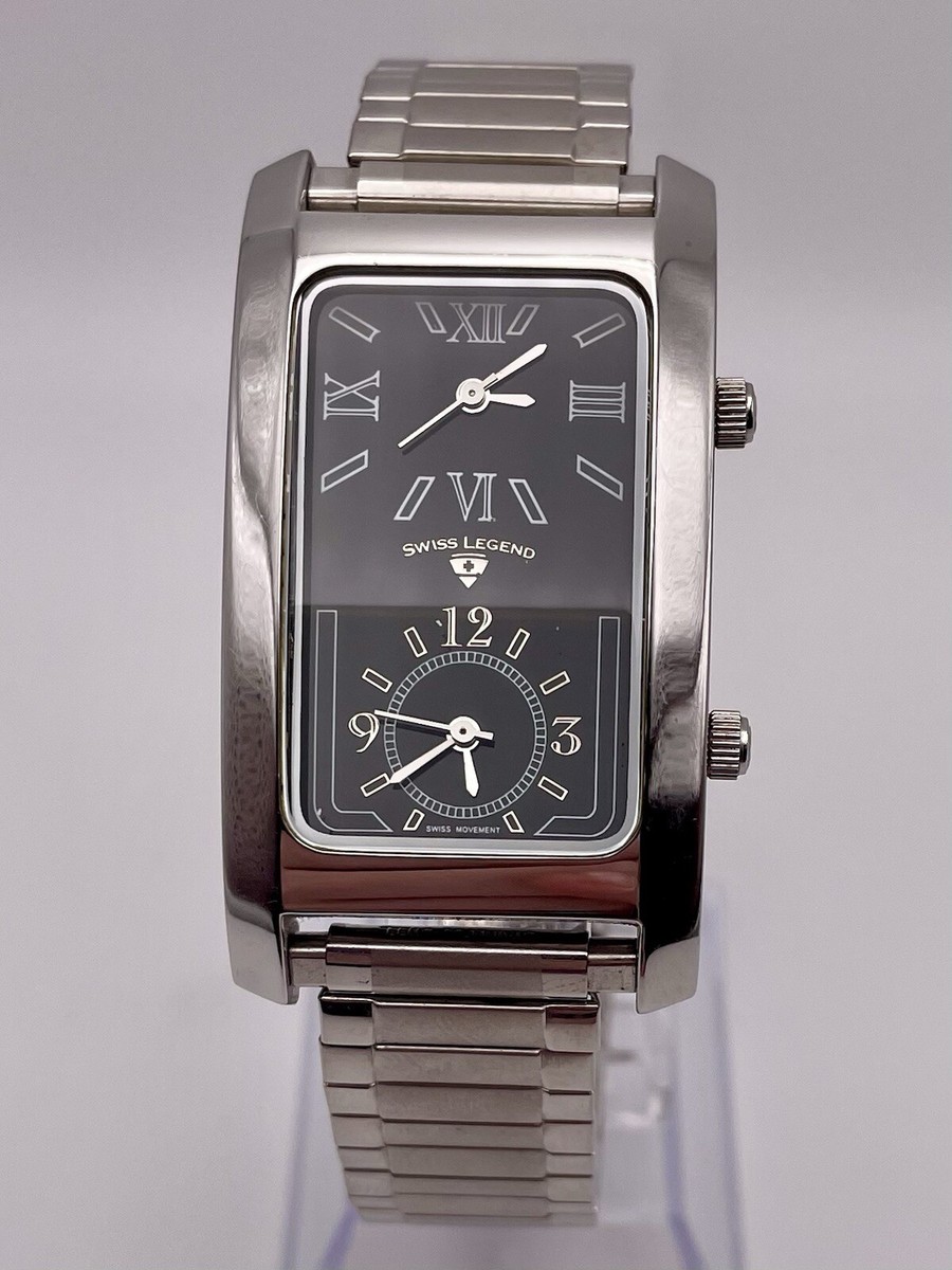 Swiss Legend Dual Dial Quartz Watch WR 30M New Battery | eBay