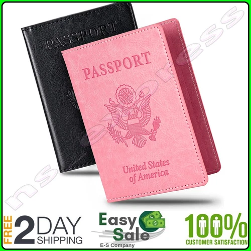 2 Fundas Para Pasaporte Cartera Para Pasaporte Ultradelgada Cober Para Pasaporte