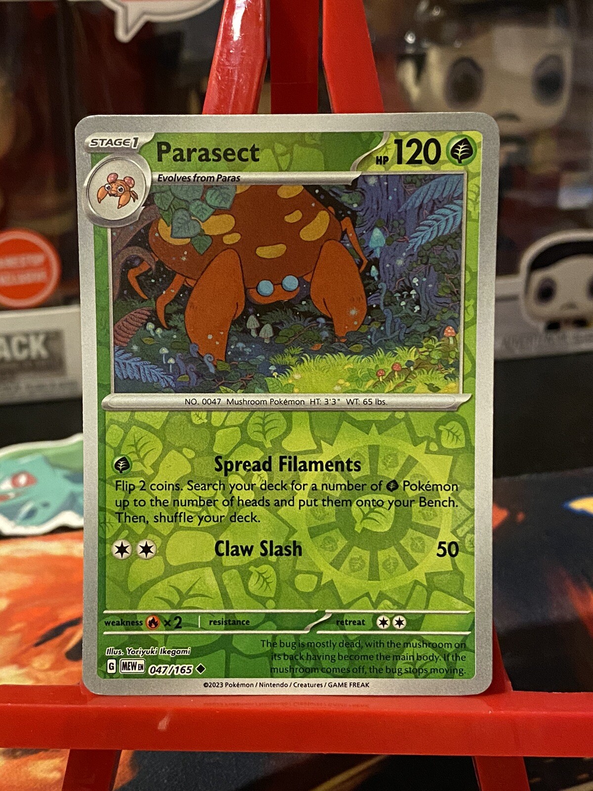 Parasect Reverse Holo NM 047/165 Scarlet & Violet 151 Pokemon Card