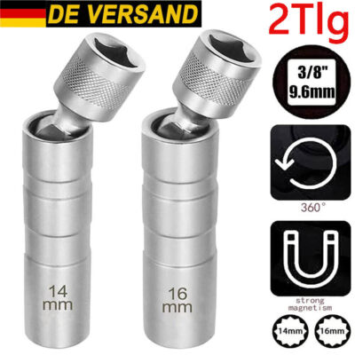 2x Magnet Zündkerzenschlüssel 14/16mm Zündkerzen Glühkerzen Zwölfkant Für BMW