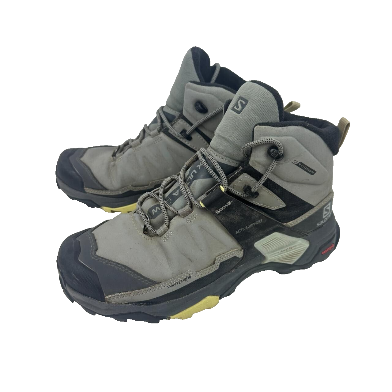 Stivali da trekking Salomon X Ultra 4 Mid impermeabili grigio thinsulato da donna taglia UK 6 5