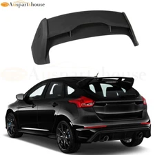 Factory RS Style Matte Black Spoiler Wing for 2012-2018 Ford Focus HatchBack