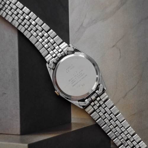 Vintage TIMEX 34mm Oyster Style Day Date 2 Tone Quartz Watch Case France - Picture 7 of 13