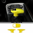Yellow Interior Dashboard Door Full Cover Trims For Dodge Charger 15+Accessories