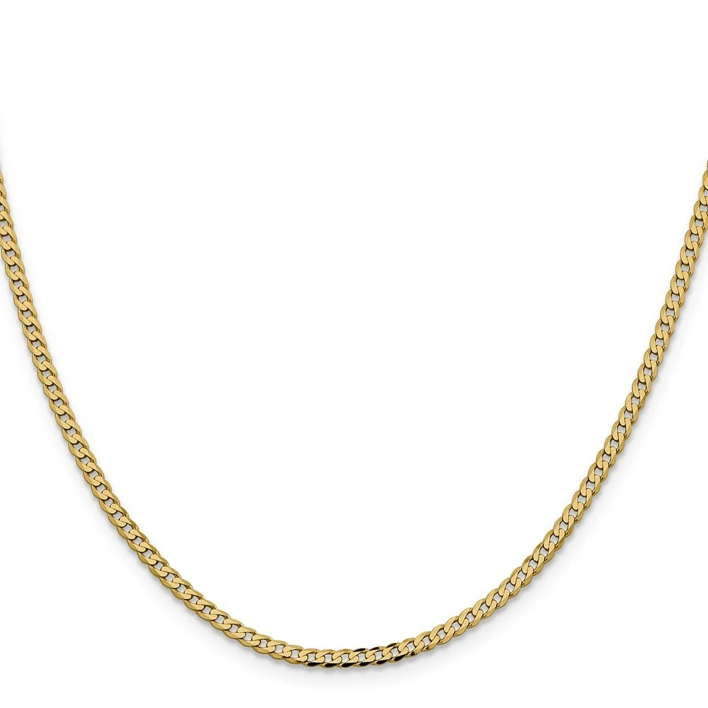 16 inch white sale gold curb chain