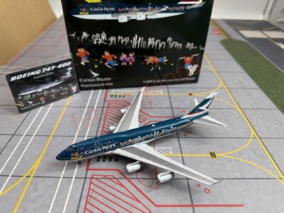 1:400 YY Wings Cathay Pacific Airlines B747-400 B-HOX B-HOY+