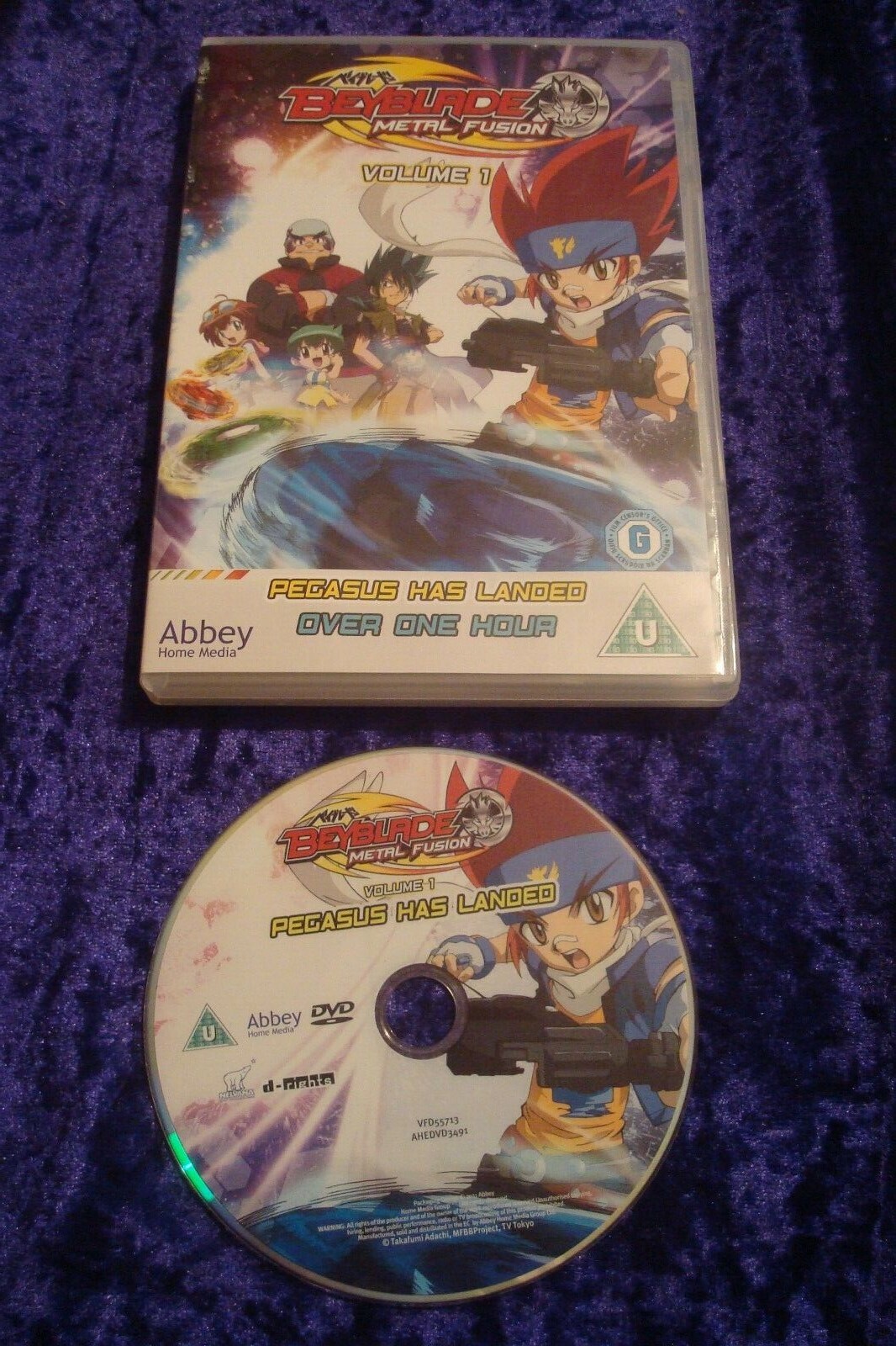 DVD BEYBLADE METAL FUSION PEGASUS HAS LANDED UK REGION 2 VOLUME 1 CARTOON