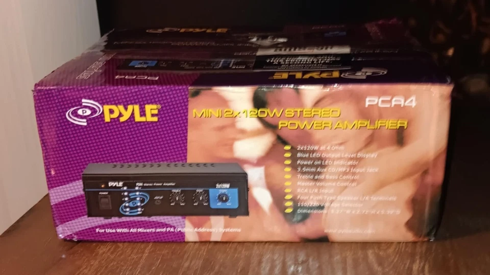 Pyle PCA4 240W 2 Channel Power Amplifier - Black - Image 2 of 4